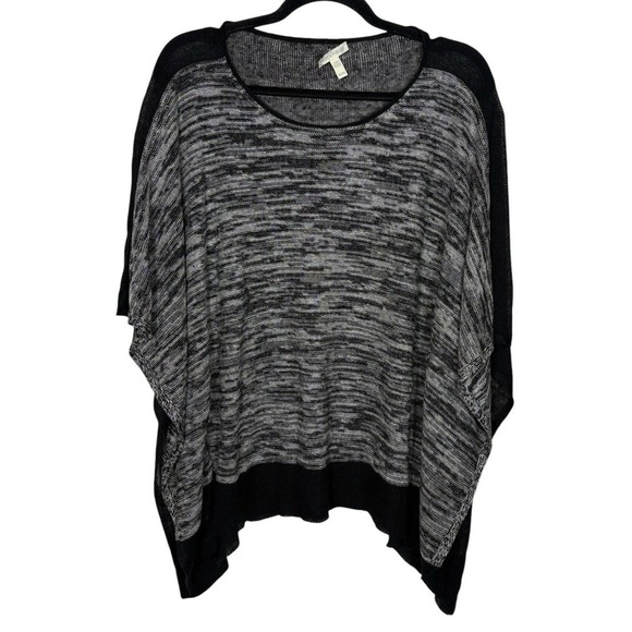 Eileen Fisher Sweaters - Eileen Fisher Organic Linen Twist Knit Raglan Box Sweater Poncho Top One Size